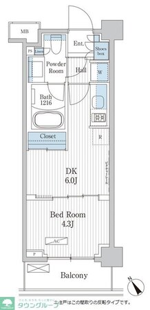 パークアクシス門前仲町テラスの物件間取画像